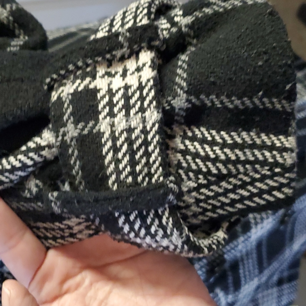 Torrid Black Houndstooth Plaid Double-Breasted Pea Coat - Picture 9 of 12